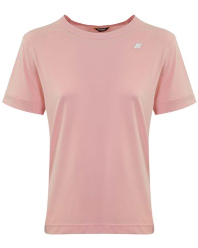 K-Way Emel Jersey T-Shirt - Pink