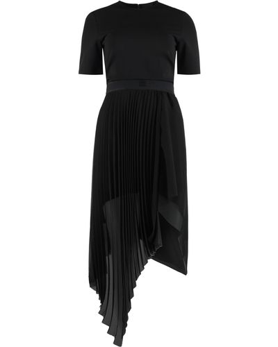 Givenchy Pleated Midi Dress - Black