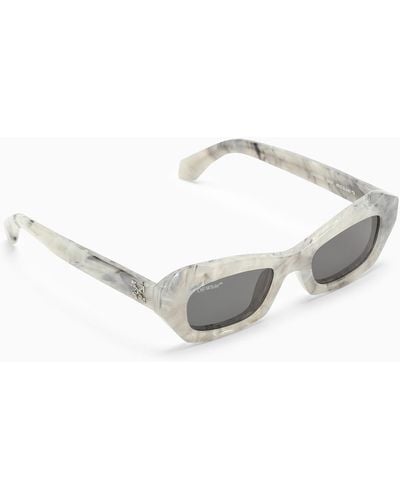 Off-White c/o Virgil Abloh Marble-effect Sunglasses - Metallic