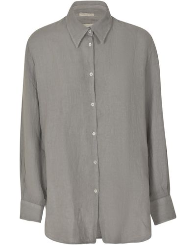 Massimo Alba Regular Plain Formal Shirt - Gray