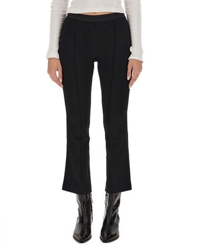 Helmut Lang Cropped Fit Trousers - Black