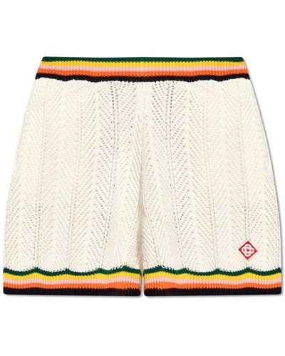 Casablanca Cotton Shorts - Natural