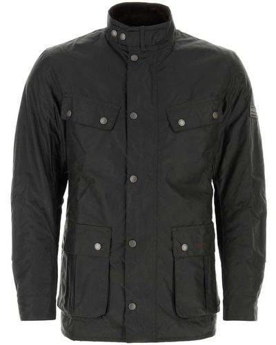 Barbour Dark Cotton Jacket - Black