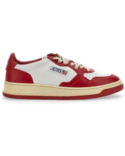 Autry Leather Sneaker - Red
