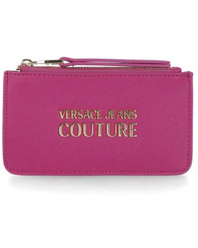 Versace Wallet With Logo - Purple