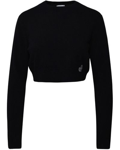 Patou Merino Wool Blend Sweater - Black