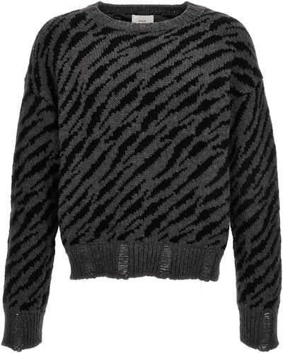 Rhude Zebra Sweater - Black