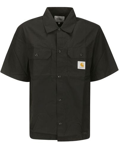 Carhartt S/s Craft Shirt Polyester/cotton Poplin - Black
