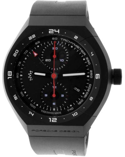 Porsche Design Monobloc Actuator 24h-chronotimer Black & Rubber Watches
