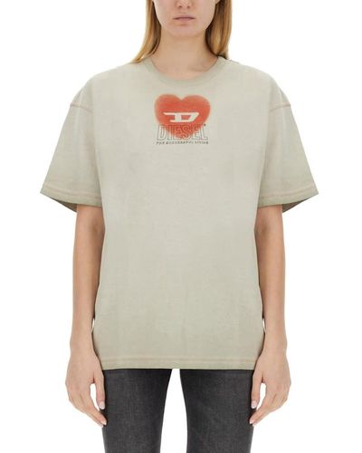 DIESEL T-shirt T-buxt-n4 - Natural