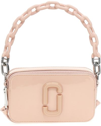 Marc Jacobs The Snapshot Leather Crossbody Bag - Pink