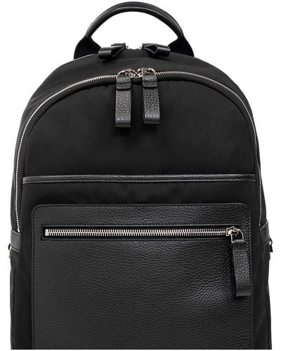 Giorgio Armani Backpack With Logo - Black