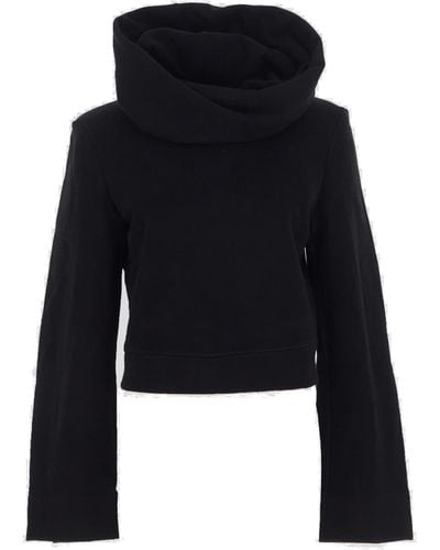 Saint Laurent Cotton Sweatshirt - Black