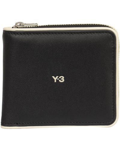 Y-3 Y3 Logo Zip-Around Wallet - Black