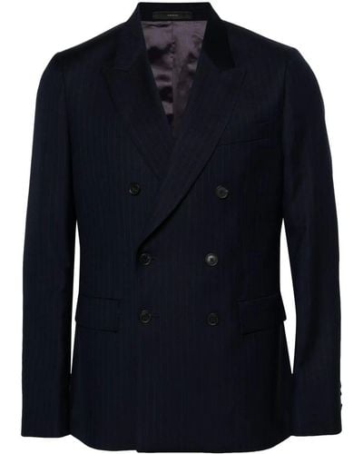 Paul Smith Mens Two Buttons Jacket Clothing - Blue