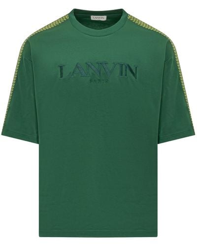 Lanvin T-shirt With Logo - Green