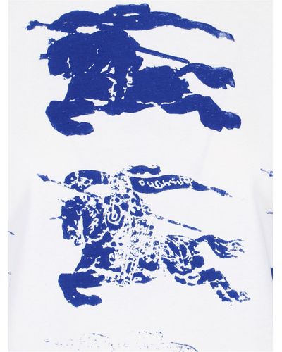Burberry Ekd Print T-Shirt - Blue
