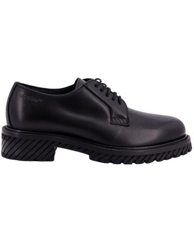 Off-White c/o Virgil Abloh Military Derby Lace Up Shoe - Black
