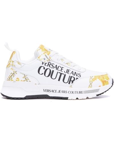 Versace Chain Couture Sneakers - White