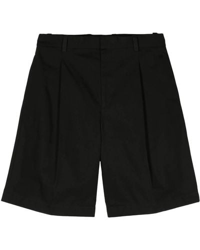 Jil Sander Loose-Fit Cotton Shorts - Black