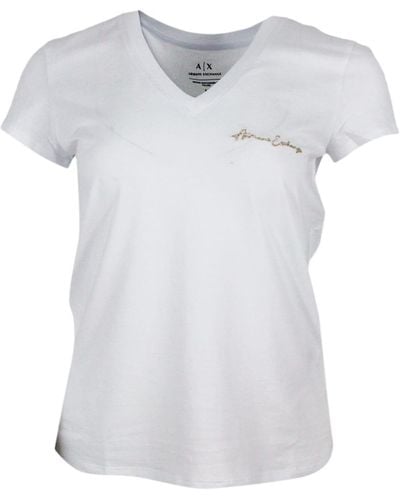 Armani Exchange T-shirts And Polos - White