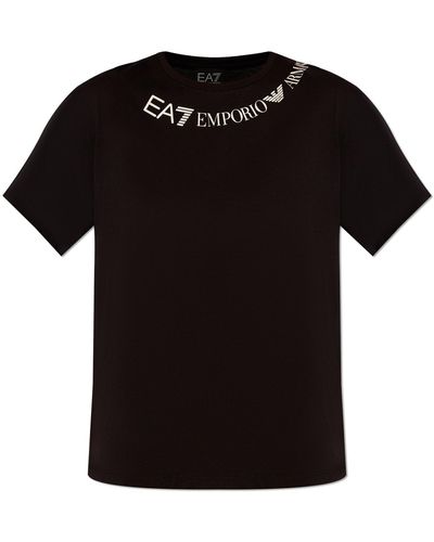 EA7 T-Shirt With Logo - Black