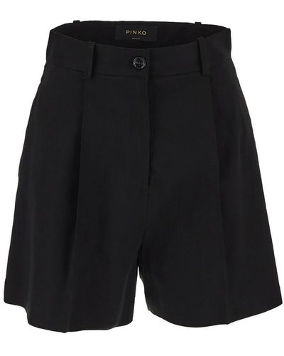 Pinko High-waist Tailored Shorts - Black