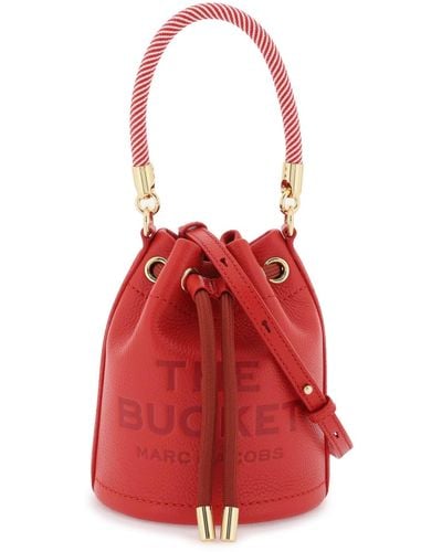 Marc Jacobs 'the Leather Mini Bucket Bag' - Red