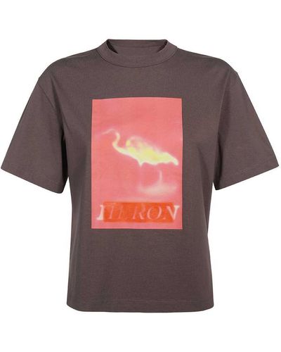 Heron Preston Printed Cotton T-shirt - Red