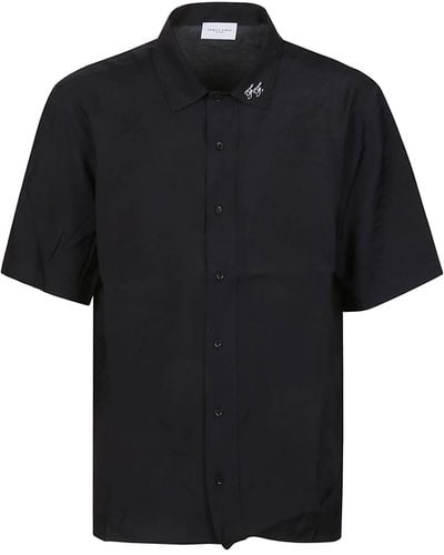 FAMILY FIRST Short Sleeve Cupro Shirt - Black