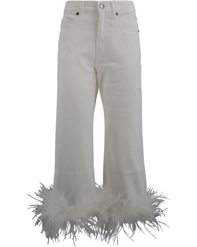 P.A.R.O.S.H. Pants With Feathers - Gray