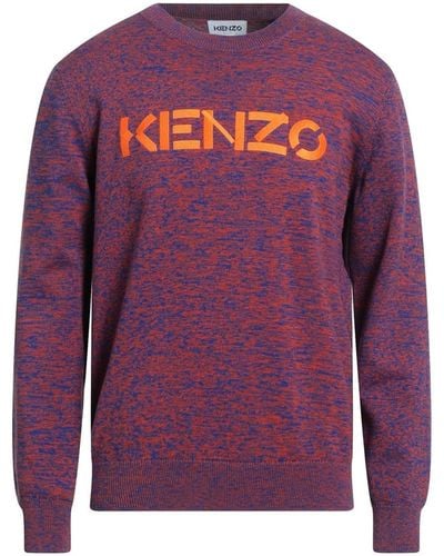 KENZO Cotton Logo Sweater - Purple