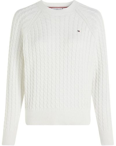 Tommy Hilfiger Relaxed-Fit Sweater - White