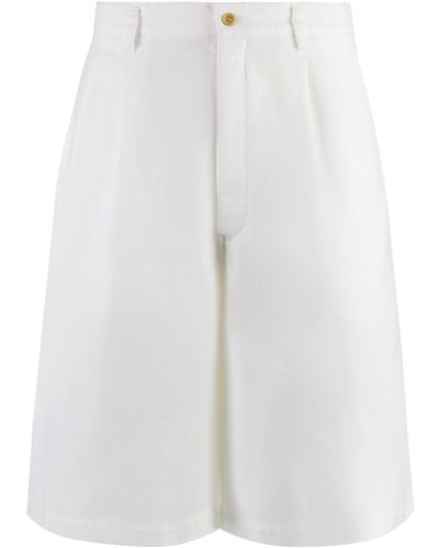 Comme des Garçons Techno Fabric Bermuda-Shorts - White