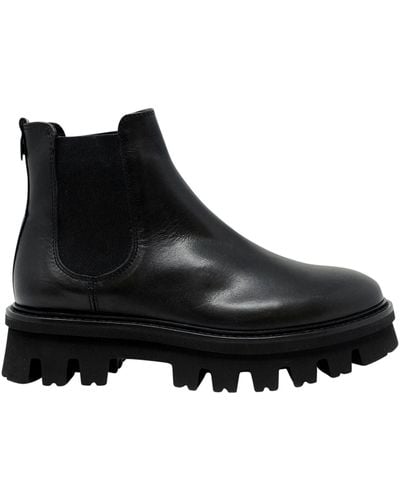 Agl Attilio Giusti Leombruni Leather Natalia Chelsea Ankle Boots - Black
