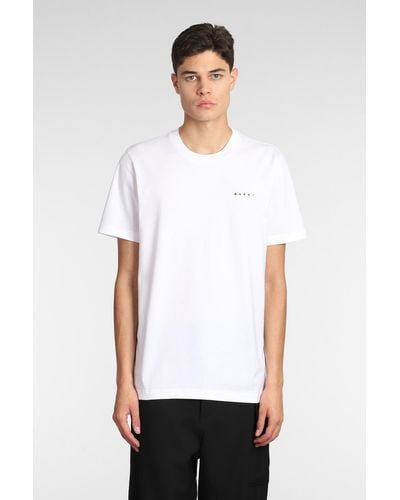 Marni T-shirt In White Cotton