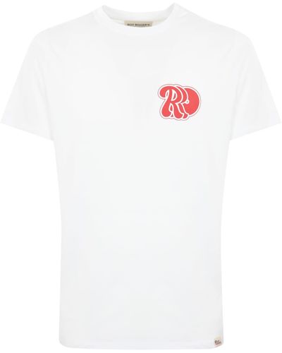 Roy Rogers Cotton T-Shirt With Print - White