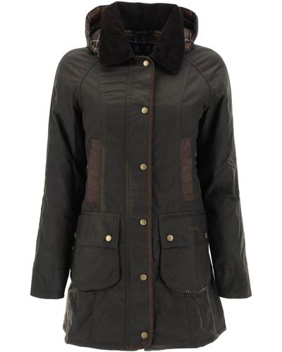 Barbour Bower Waxed Parka - Black