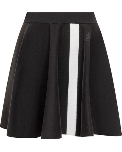 JW Anderson Contrast Line Skirt - Black