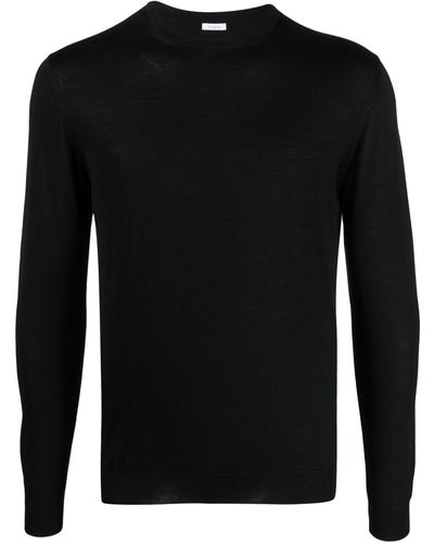 Malo Cashmere-Silk Blend Sweater - Black