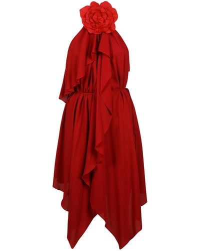 Blumarine Rose Dress - Red
