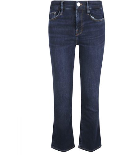 FRAME Crop Mini Boot Jeans - Blue