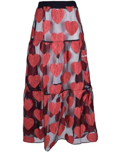 Love Moschino Black Red Skirt