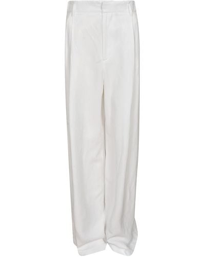 Ermanno Scervino Concealed Straight Trousers - White