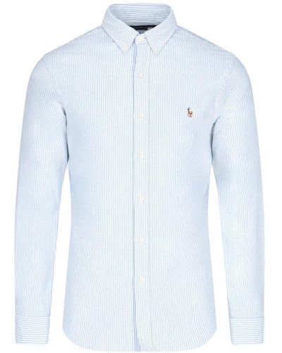 Polo Ralph Lauren Logo Embroidered Striped Shirt - Multicolor