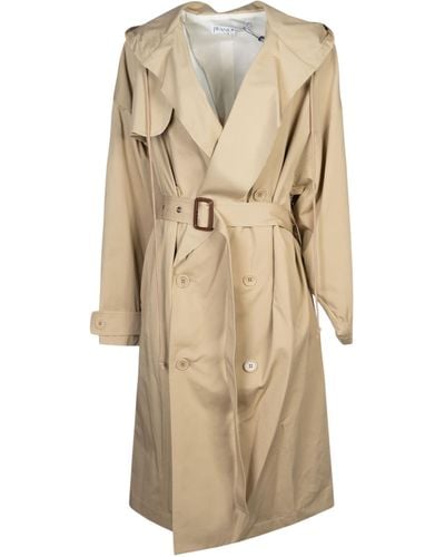 JW Anderson Hooded Trench - Natural