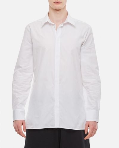 Givenchy Contemporary Ls Shirt W 4g Embroidery - White