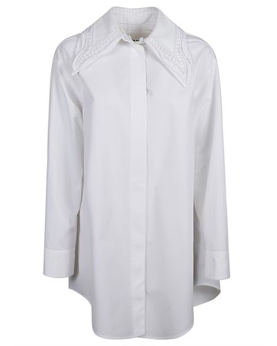 Jil Sander Oversized Concealed Shirt - White