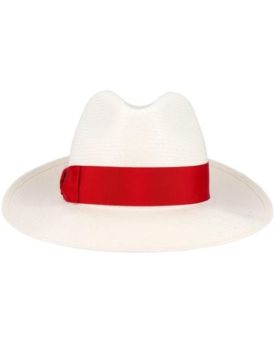 Borsalino Giulietta Panama Fine Hat - Red