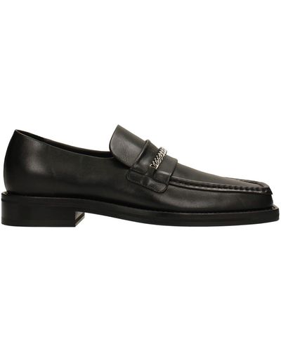 Martine Rose Loafers In Leather - Black
